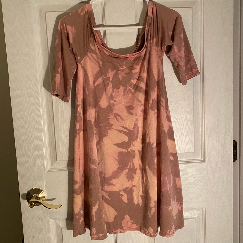 Custom bleach dyed dress